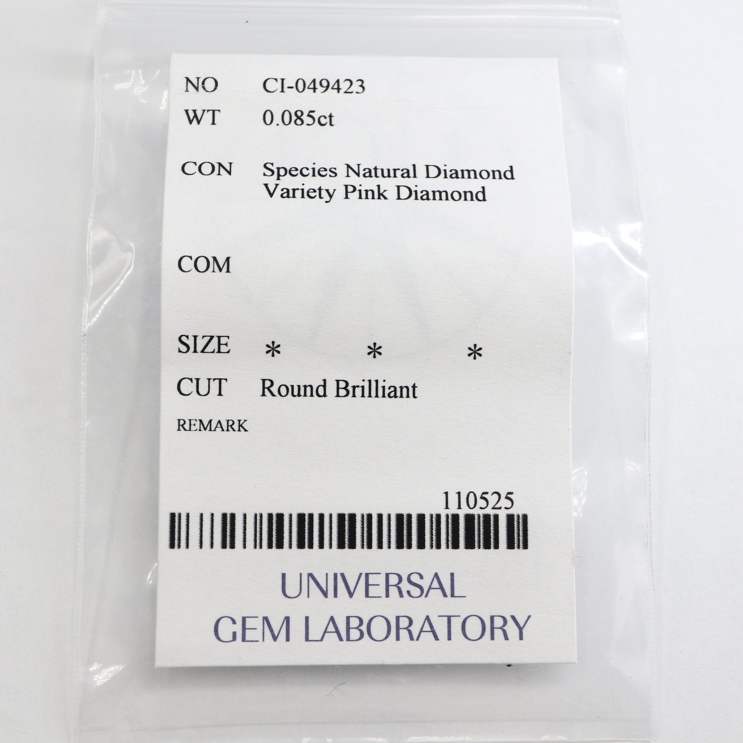 【ダイヤモンド0.085ct】【I076】