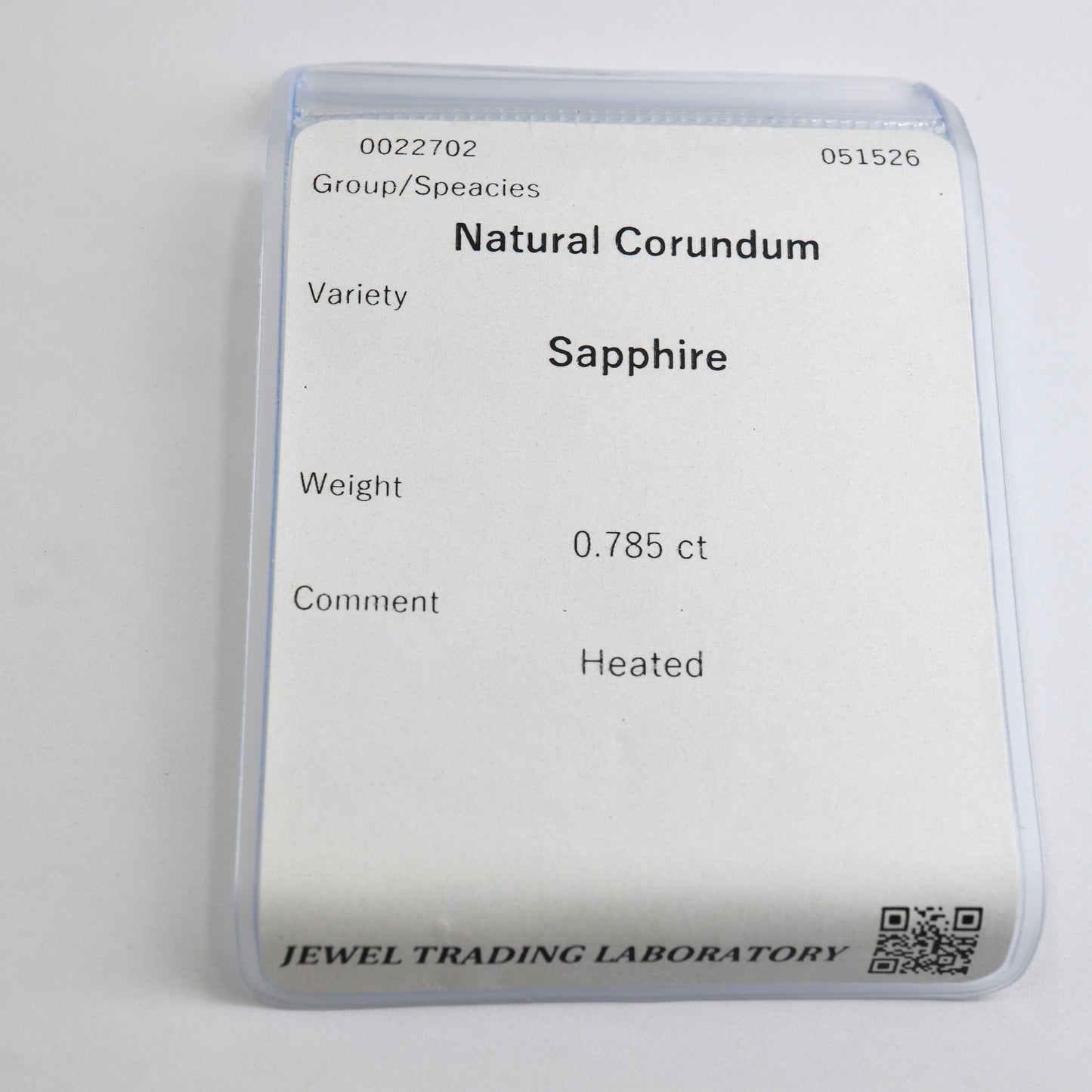 【天然サファイア0.785ct】【O092】