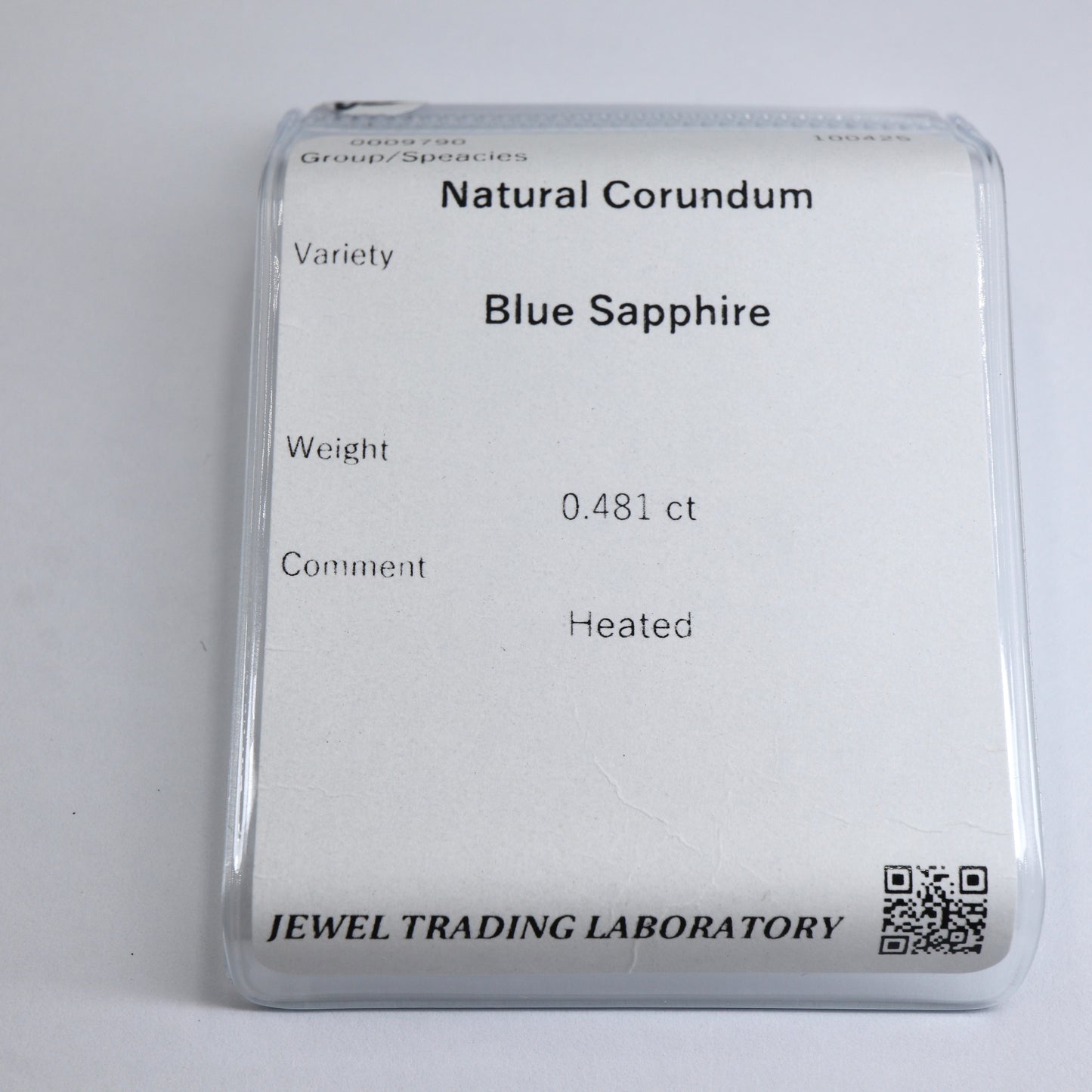 【天然サファイア0.481ct】【O096】
