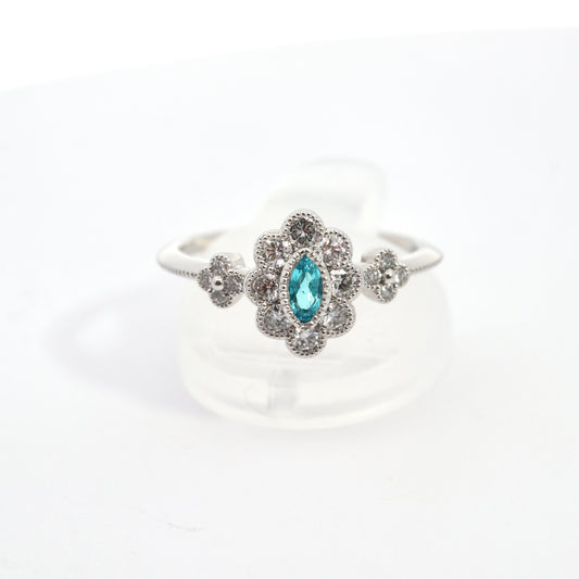 【Pt900 パライバトルマリンRG】【4/29㊾】