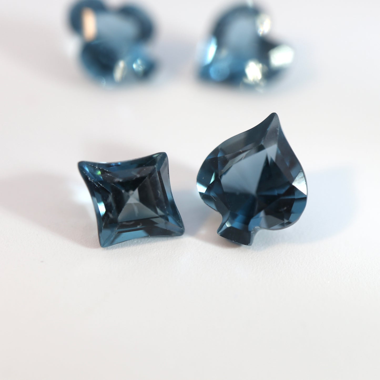 【ブルートパーズ4点セット3.8ct】【B056】